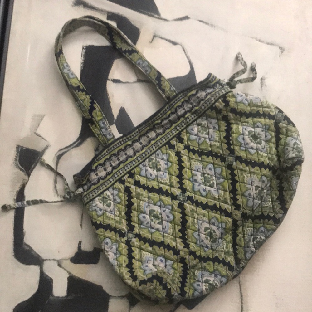 Vera Bradley Green/Blue/Black Floral Purse